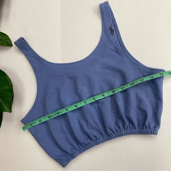 Urban Renewal Remade Button-Down Polo Vintage Tank Top Cropped Size M/L - Picture 4 of 9